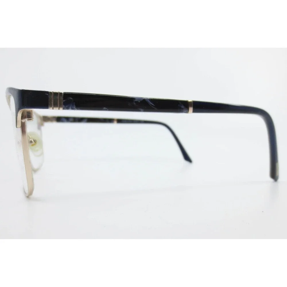 Kay Unger New York K253 NAV Eyeglasses Navy Gold Cat Eye Frames 56-17-140